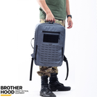 Рюкзак для дронов защитный тактический универсальный для силовых структур Brotherhood Серый M 16л (SK-NBH-ZRD-02GS) - изображение 1