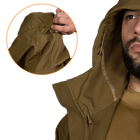Куртка тактическая демисезонная мужская для силовых структур Stalker SoftShell Койот (7346), L (OPT-34521) - изображение 6