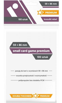 Koszulki na karty do gry Rebel Small Card Game Premium 59 x 86 mm 100 sztuk (5902650611931)