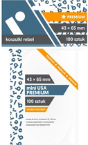 Чохли для гральних карт Rebel Mini USA Premium 43 x 65 мм 100 штук (5902650610477)