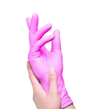 Перчатки нитриловые Medicom неопудренные текстурированые S 50 пар Розовый (166441) - изображение 1