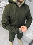 Тактичний зимовий теплий військовий комплект Split ( Куртка + Штани ), Камуфляж: Олива, Розмір: M - зображення 5