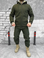 Тактический зимний теплый военный комплект Split ( Куртка + Штаны ), Камуфляж: Олива, Размер: S - изображение 3