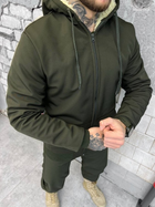 Тактический зимний теплый военный комплект Split ( Куртка + Штаны ), Камуфляж: Олива, Размер: S - изображение 5