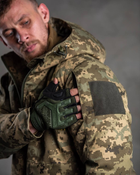 Тактический зимний теплый военный комплект OH/15 ( Куртка + Штаны ), Камуфляж: Пиксель ВСУ, Размер: S - изображение 6