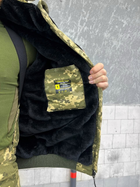Тактический зимний теплый военный комплект Logos ( Куртка + Штаны ), Камуфляж: Пиксель ВСУ, Размер: L - изображение 5