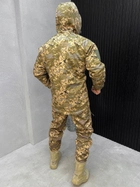 Тактический зимний теплый военный комплект BRZ-13 ( Куртка + Штаны ), Камуфляж: Пиксель, Размер: L - изображение 2