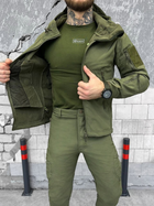 Тактичний зимовий військовий комплект Shark ( Куртка + Штани ), Камуфляж: Олива, Розмір: L - зображення 3