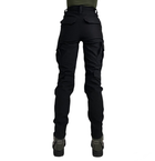Жіночі поліцейські тактичні брюки 56 чорні утепленні софтшелл (зима) - зображення 2