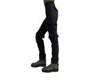 Жіночі поліцейські тактичні брюки 56 чорні утепленні софтшелл (зима) - зображення 3