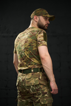 Тактична футболка мультикам з липучками на плечах та кишенею на блискавці 3XL - зображення 2