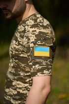 Тактична футболка піксель з липучками та кишенею на плечі XXL - зображення 6