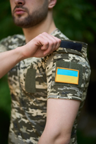 Тактична футболка піксель з липучками на грудях та кишеню на плечі 3XL - зображення 5