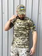Тактична футболка піксель з липучками та кишенею на плечі S - зображення 7