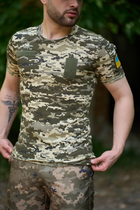 Тактическая футболка пиксель с липучками на груди и карман на плече S - изображение 1