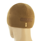 M-Tac шапка Watch Cap Elite фліс (320г/м2) з липучкою Coyote Brown, військова шапка койот, тепла чоловіча шапка - зображення 4