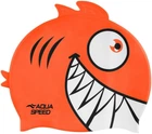 Шапка для плавання Aqua Speed ZOO Pirana 9702 піранья, помаранчевий Діт OSFM