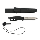 Нож Morakniv Companion Spark Black нержавеющая сталь MoraKniv 23,8 см (sad0001398) Черный - изображение 1