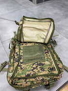 Військовий рюкзак 45 л. Yakeda, Вудленд Діджітал, тактичний рюкзак для військових, армійський рюкзак для солдатів - зображення 3