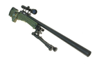 Гвинтівка снайперська Warrior I (з оптикою та сошками) — olive [WELL] (для страйкбола) - зображення 5
