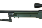 Гвинтівка снайперська Warrior I (з оптикою та сошками) — olive [WELL] (для страйкбола) - зображення 9