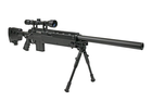 Гвинтівка снайперська MB4406D — з оптикою та сошками [WELL] (для страйкбола) - зображення 3