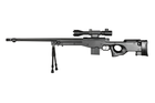 Снайперська гвинтівка 4402D (З оптичним прицілом та сошками) - Black [WELL] (для страйкболу) - зображення 1