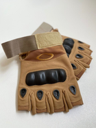 Тактические перчатки без пальцев койот размер XL - изображение 3