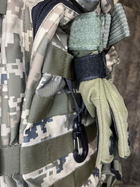 Держатель с поворотным карабином для крепления перчаток на пояс/рюкзак/плитоноска/РПС Черный - изображение 5