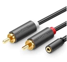 Переходник-разветвитель Ugreen 3.5mm F / 2RCA M аудио кабель 25CM (AV102)