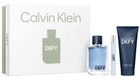 Zestaw męski Calvin Klein Defy Woda toaletowa 100 ml + Szampon do włosów i ciała 100 ml + Woda toaletowa 10 ml (3616304104824) - obraz 1