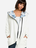 Bluza damska rozpinana streetwear długa BeWear B091 2XL-3XL Ecru (5903068418334) - obraz 1
