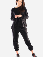 Spodnie dresowe damskie Awama A411 XL Czarne (5902360553576) - obraz 4