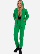 Толстовка на блискавці з капюшоном жіноча Made Of Emotion M761 S-M Зелена (5905563714201) - зображення 3