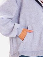 Толстовка на блискавці з капюшоном жіноча Awama A610 One Size Сіра (5902360583696) - зображення 3
