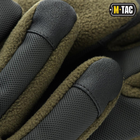 Тактические перчатки M-Tac Fleece Thinsulate Olive,Зимние военные флисовые перчатки,Теплые стрелковые перчатки, XL - изображение 4