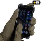 Тактические перчатки M-Tac Winter Soft Shell Olive, Зимние военные перчатки, Теплые стрелковые перчатки, XL - изображение 6