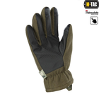 Тактические перчатки M-Tac Fleece Thinsulate Olive,Зимние военные флисовые перчатки,Теплые стрелковые перчатки, L - изображение 8