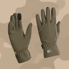 Тактические перчатки M-Tac Winter Soft Shell Olive, Зимние военные перчатки, Теплые стрелковые перчатки, M - изображение 1