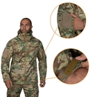 Тактическая зимняя куртка на флисе CM Stalker SoftShell Multicam / Водоотталкивающая военная куртка камуфляж, XXL - изображение 2