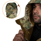 Тактическая зимняя куртка на флисе CM Stalker SoftShell Multicam / Водоотталкивающая военная куртка камуфляж, XXL - изображение 3