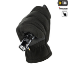 Тактичні рукавички M-Tac Fleece Thinsulate Black, Зимові військові флісові рукавички, Теплі стрілецькі рукавички, L - зображення 4
