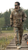 Тактична чоловіча куртка Pave Hawk PLY-6 Camouflage CP з каптуром та кишенями ззаду taktical, XXXL - зображення 10