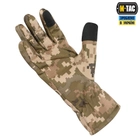 Тактические перчатки M-Tac Winter Soft Shell MM14, Зимние военные перчатки Пиксель, Теплые стрелковые перчатки, XL - изображение 6