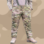 Зимові штани фірми ATTACK /Тактичні зимові штани /Військові штани камуфляж/ Синтепон + фліс, XL - зображення 1