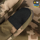 Тактические перчатки M-Tac Winter Soft Shell MM14, Зимние военные перчатки Пиксель, Теплые стрелковые перчатки, S - изображение 2