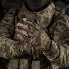 Тактические перчатки M-Tac Winter Soft Shell MM14, Зимние военные перчатки Пиксель, Теплые стрелковые перчатки, S - изображение 11