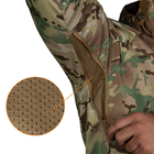 Тактична зимова куртка на флісі CM Stalker SoftShell Multicam / Водовідштовхувальна військова куртка камуфляж, S - зображення 9