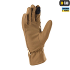 Тактические перчатки M-Tac Winter Soft Shell Coyote, Зимние военные перчатки, Теплые стрелковые перчатки, L - изображение 3