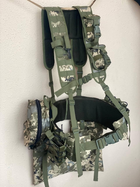 Ременно-плечевая система (разгрузка) укомплектованная, РПС для военных, Разгрузочный жилет РПС MOLLY, пиксель, XXL - изображение 8